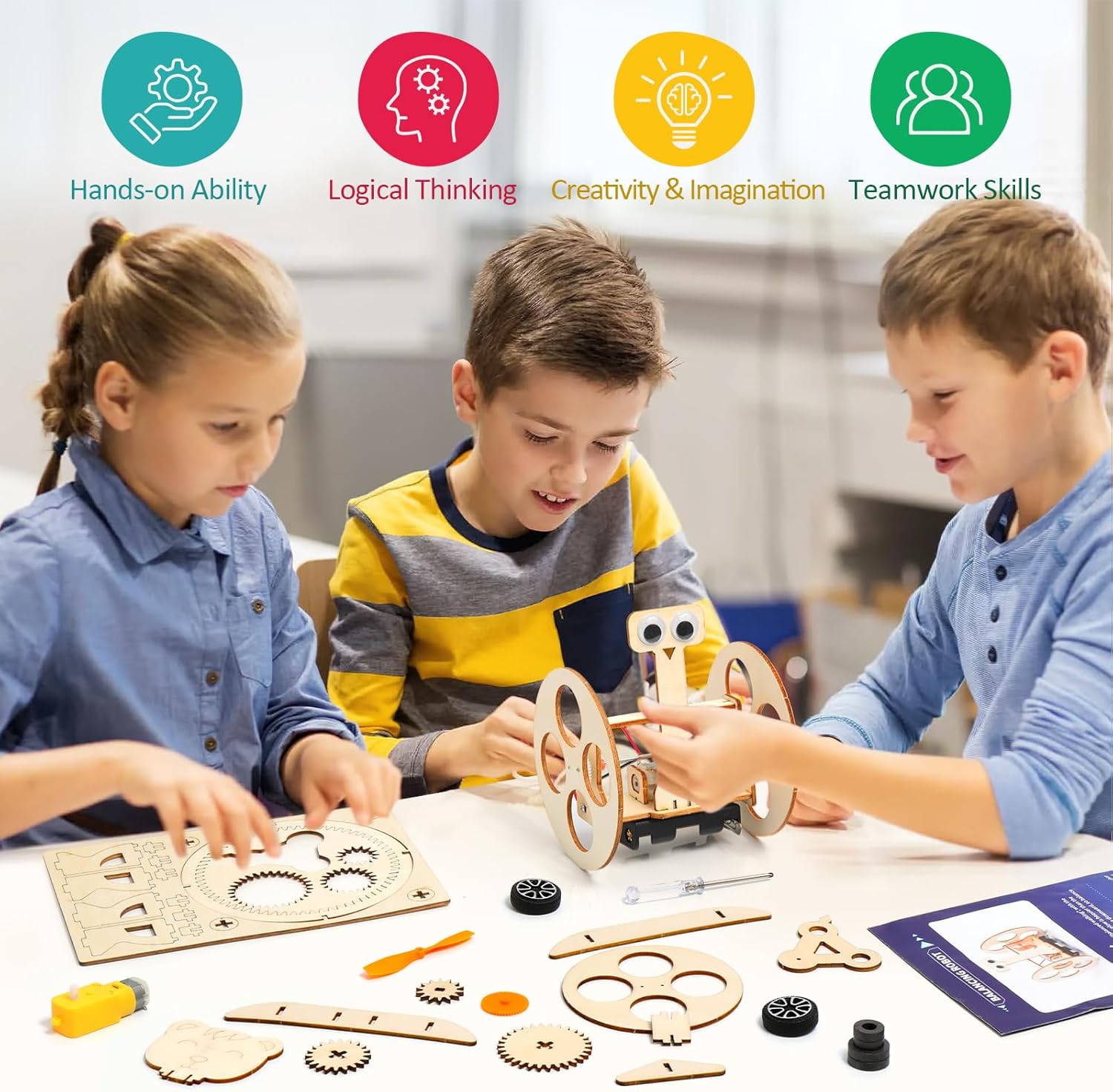 Thumbnail 3 de STEM Toys Wooden Electronics Kit for Kids