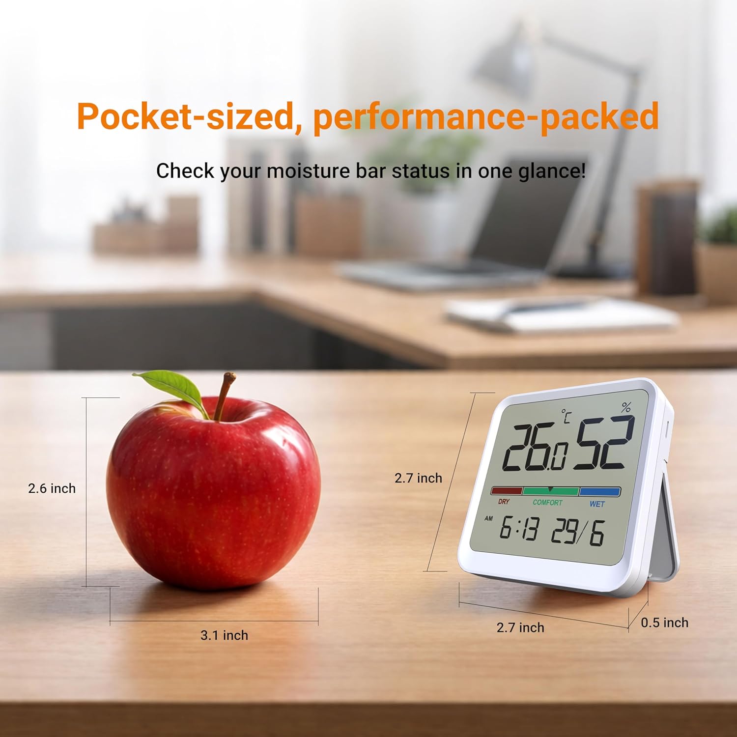 Thumbnail 4 de Temtop Indoor Thermometer Hygrometer T1-SE: Compact Temperature, Humidity & Comfort Monitor