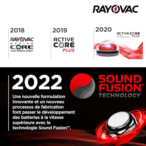 Detalle de Rayovac Extra taille 312, piles auditives zinc-air 1,45 V sans mercure