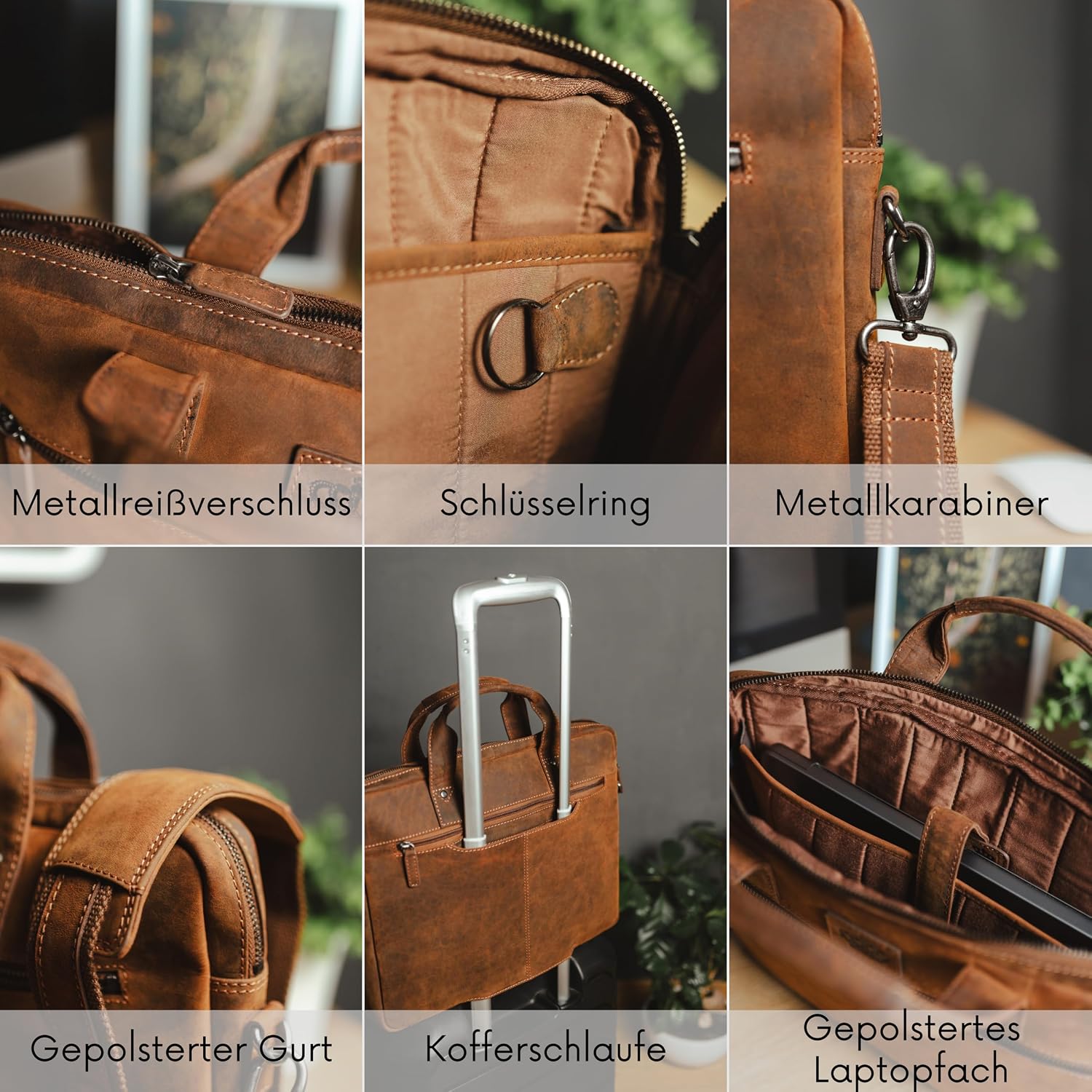 Thumbnail 4 de Baur Tasche Echtleder Laptoptasche 15,3 Zoll