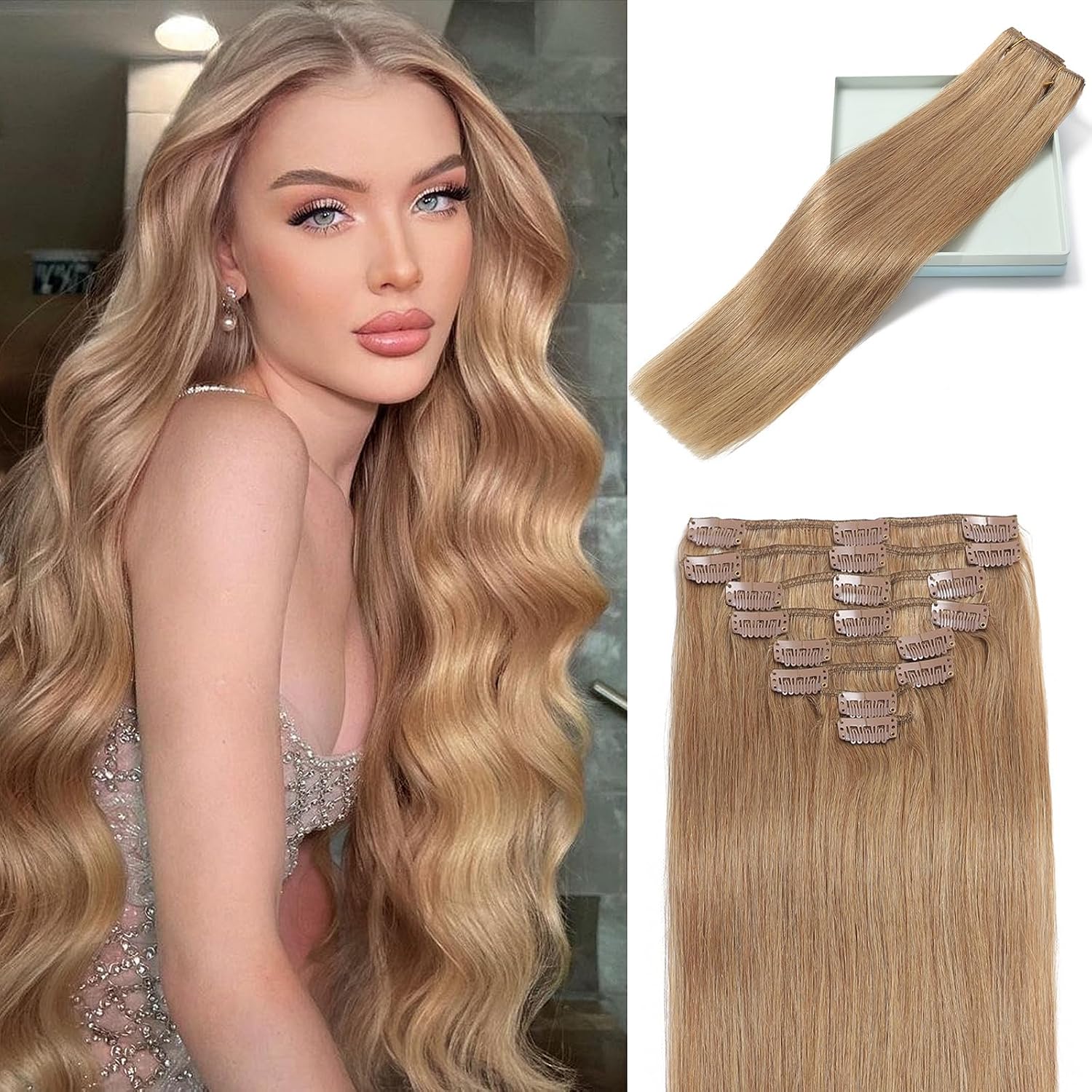 Thumbnail 6 de LORIEN Clip in Hair Extensions 18 Inch 💇♀