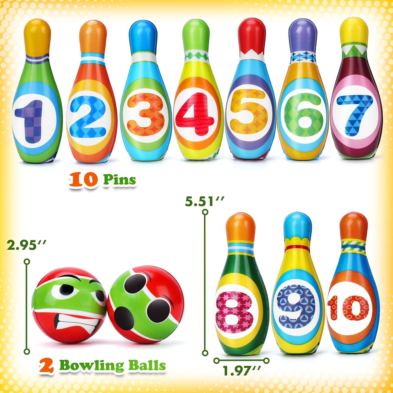 Thumbnail 6 de Toddler Foam Bowling Set for Ages 3–6