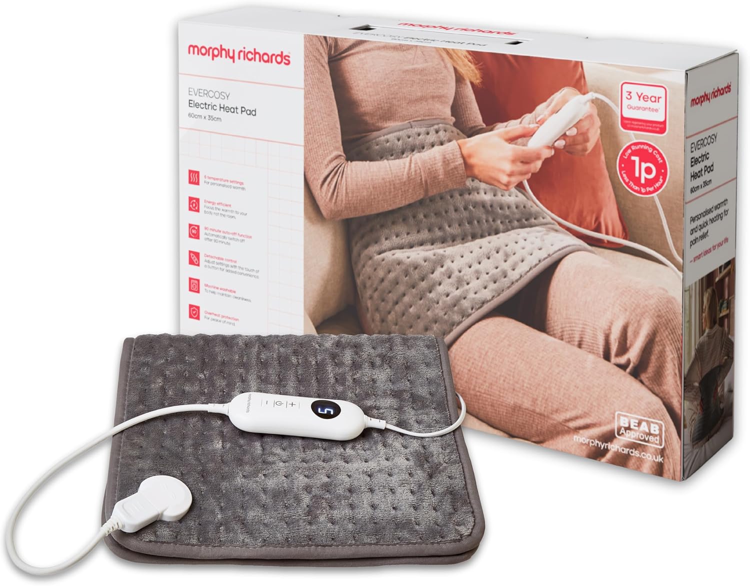 Detalle de Morphy Richards EverCosy 60x35cm heat pad