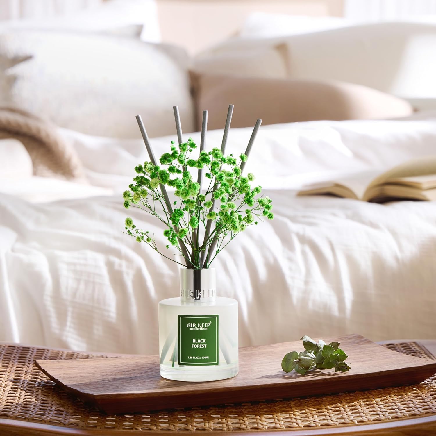 Detalle 2 de Airkeep Diffuseur de Parfum Black Forest – 100 ml avec 8 bâtonnets
