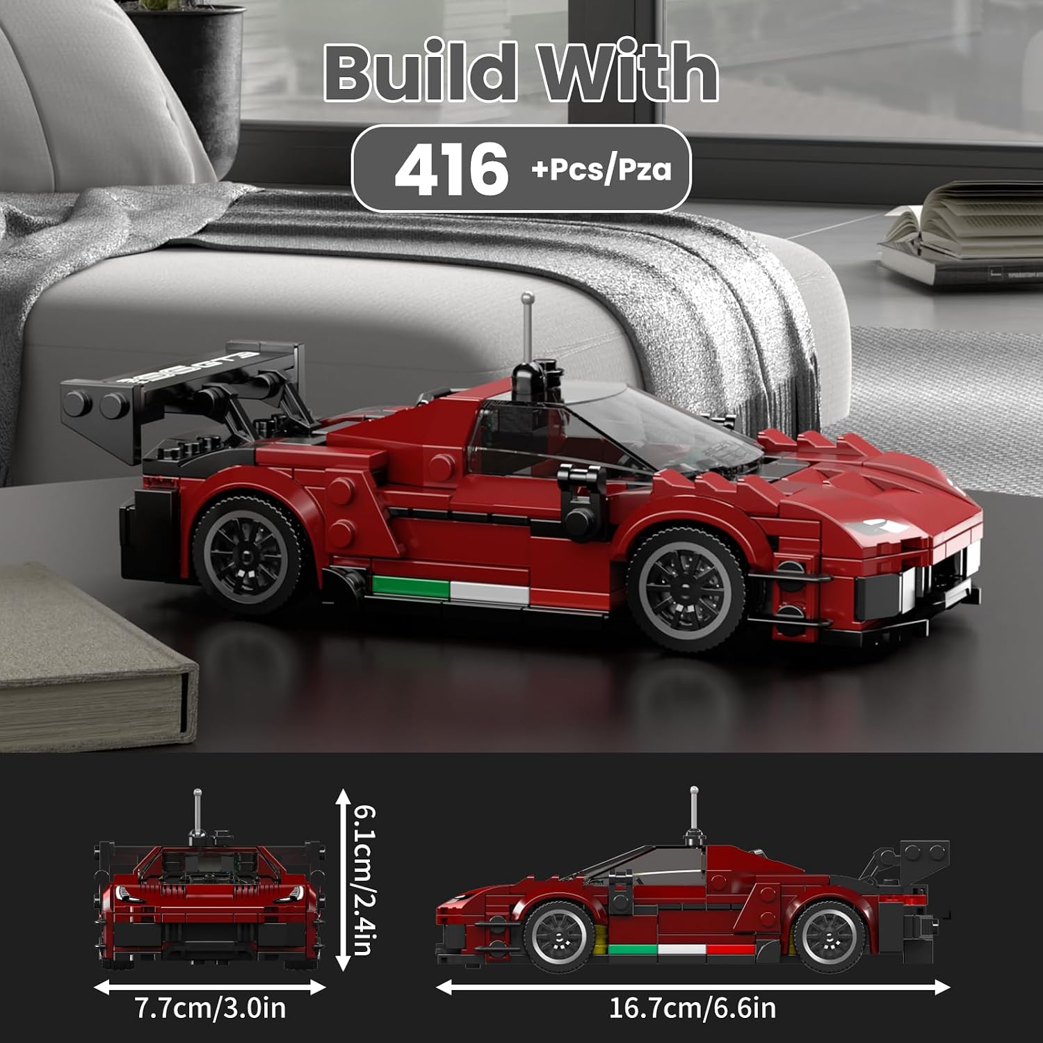 Thumbnail 1 de Mould King 27087 Speed Champion Rennwagen 416 Teile