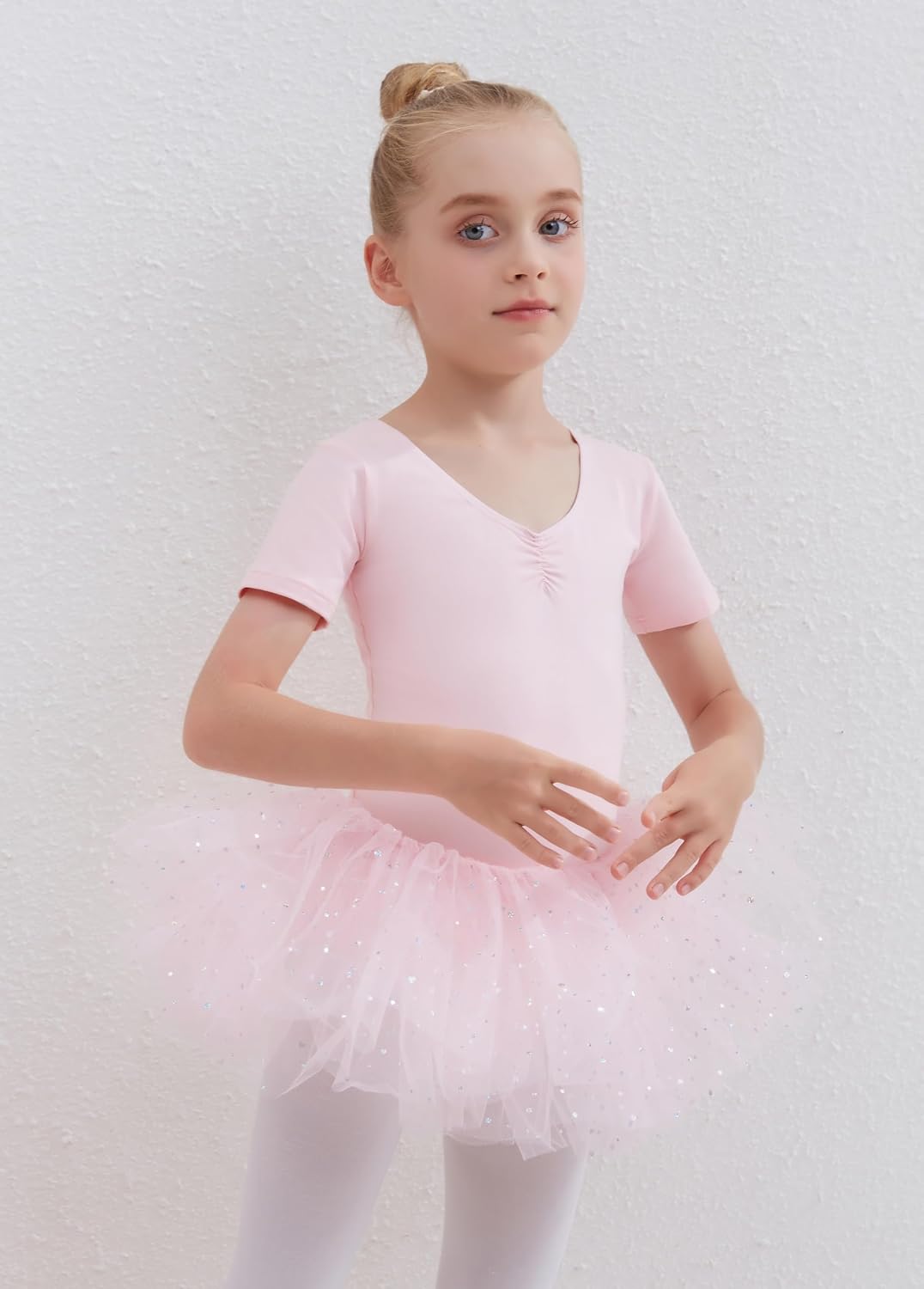 Detalle de Tancefair Ragazze Leotard con tutu scintillante in cotone, 2-11 anni