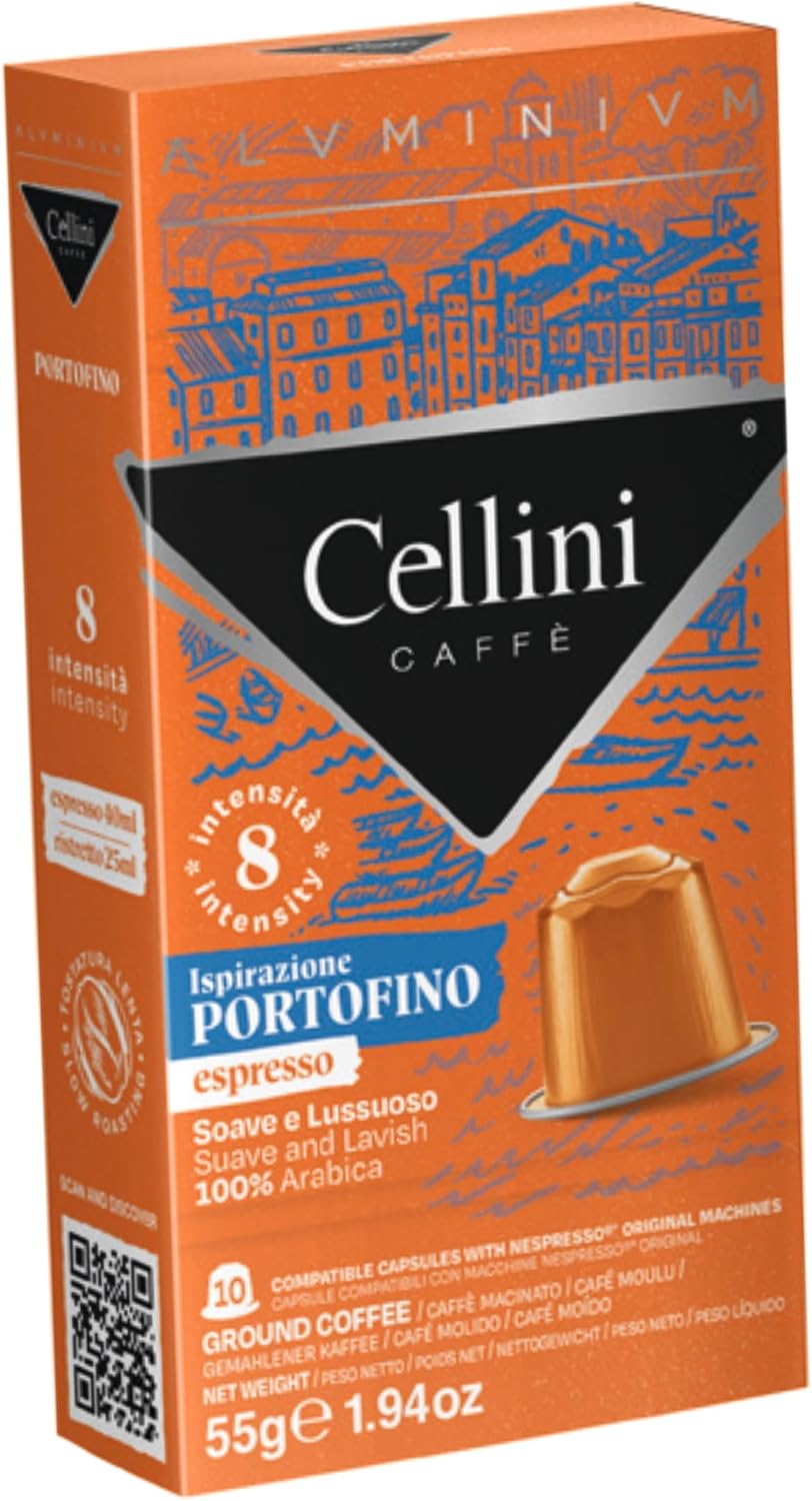 Thumbnail 2 de Café Cellini Capsules Aluminium compatibles Nespresso Portofino – 100 capsules (Italie)