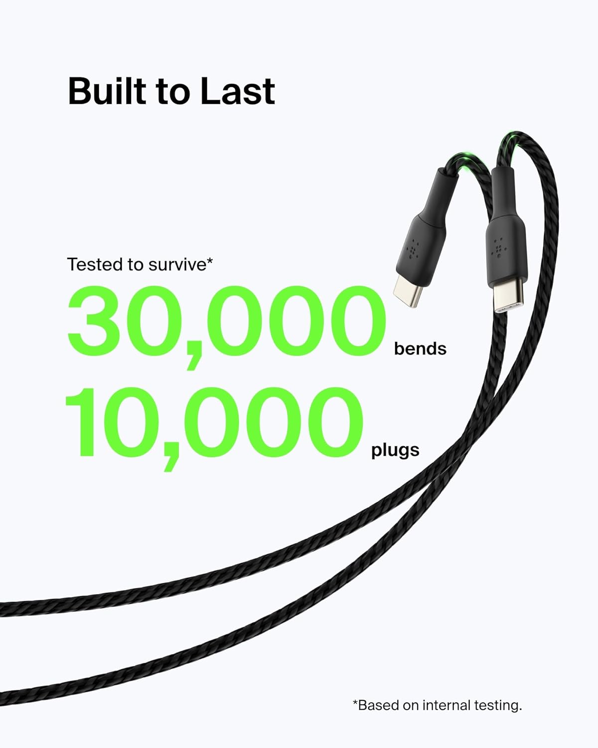 Thumbnail 3 de Belkin BoostCharge Braided USB-C Cable 3m