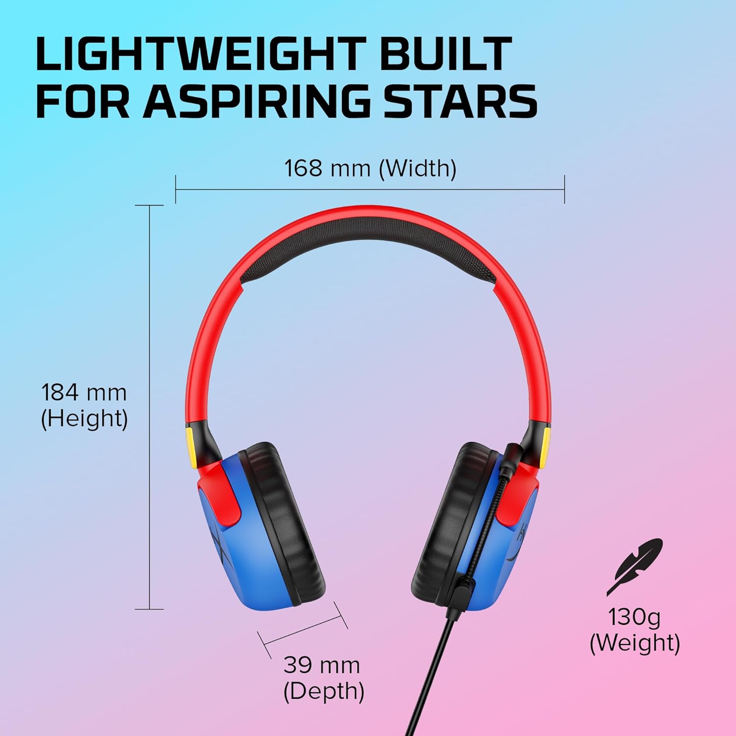 Thumbnail 2 de HyperX Cloud Mini Kids (Multi-Color) Gaming Headset for Ages 6–12