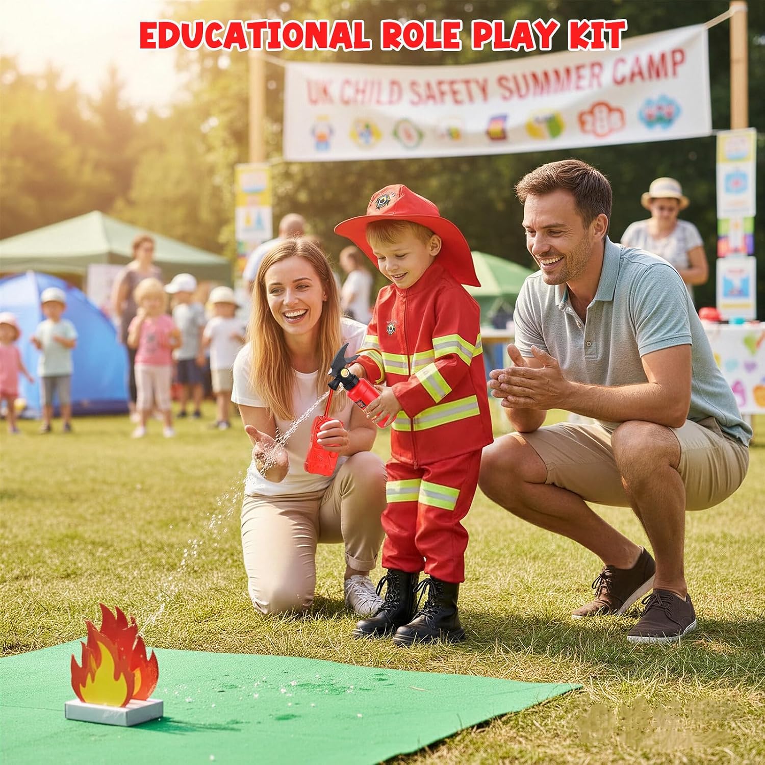 Thumbnail 2 de LOYO Kids Fireman Costume for 3-6 Years