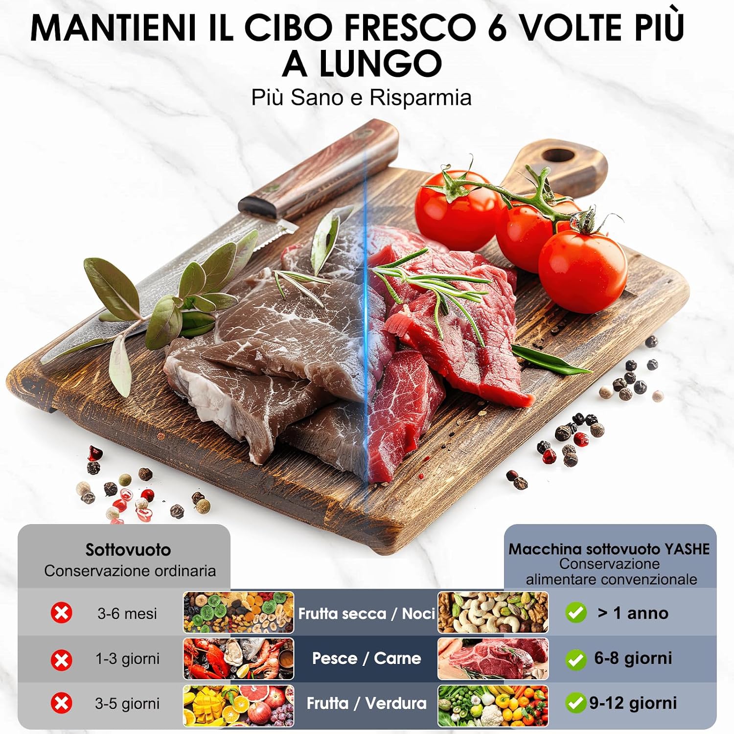 Thumbnail 5 de YASHE Macchina Sottovuoto Alimenti 5 in 1