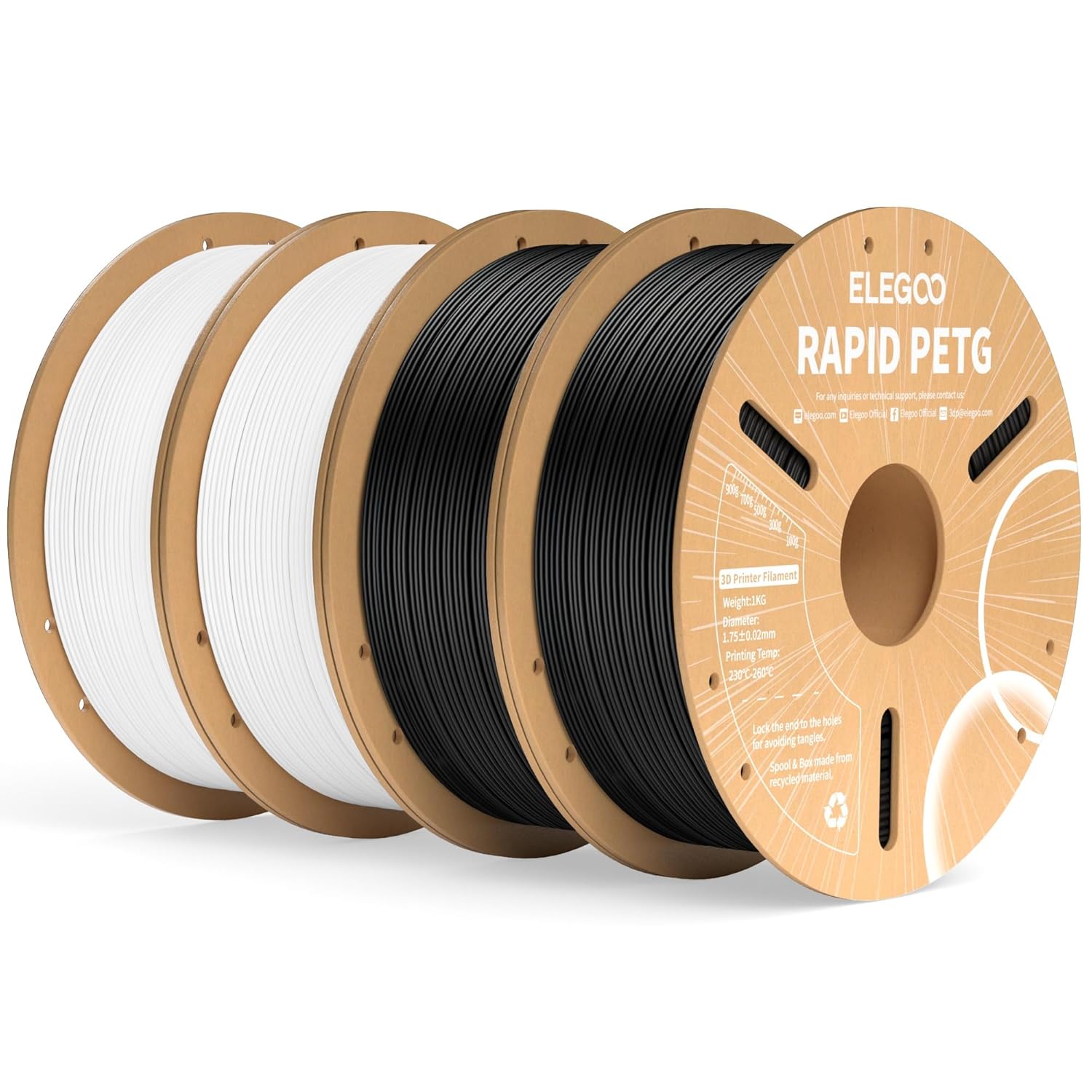 ELEGOO Rapid PETG 1.75mm 30-600mm/s Filament