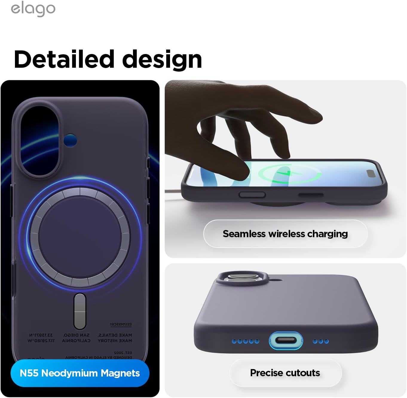 Thumbnail 6 de elago Cover Magnetica in Silicone Liquido per iPhone 17 (6,3) – Compatibile MagSafe, Lavanda Intensa
