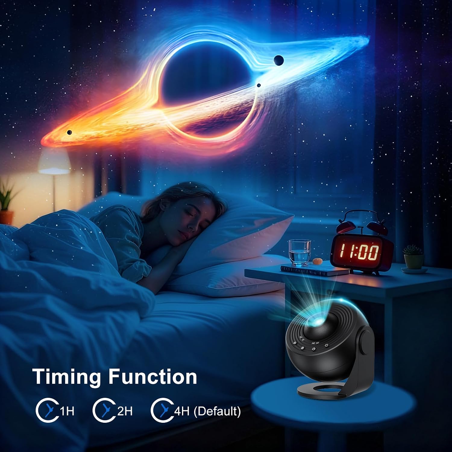 Detalle de ACICILI Sternenhimmel Projektor 13 in 1 Galaxy Projector – 360° Galaxy Planetarium mit Timer