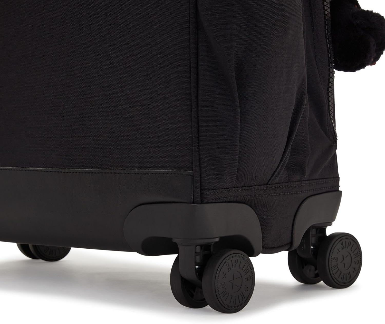 Detalle de Kipling NEW STORIA Große Rolltasche Carry-On in True Black – robuster Begleiter für Reise- unauffällig organisiert