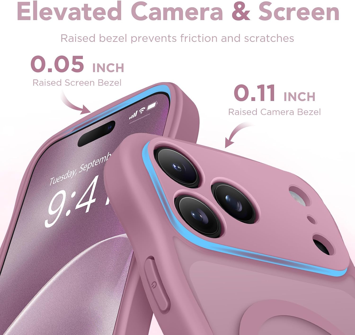 Thumbnail 6 de CAPRARO Magnetic Case for iPhone 17 Pro (6.3-inch, 2025 Release) — MagSafe Compatible Wave Translucent Matte, Black Currant