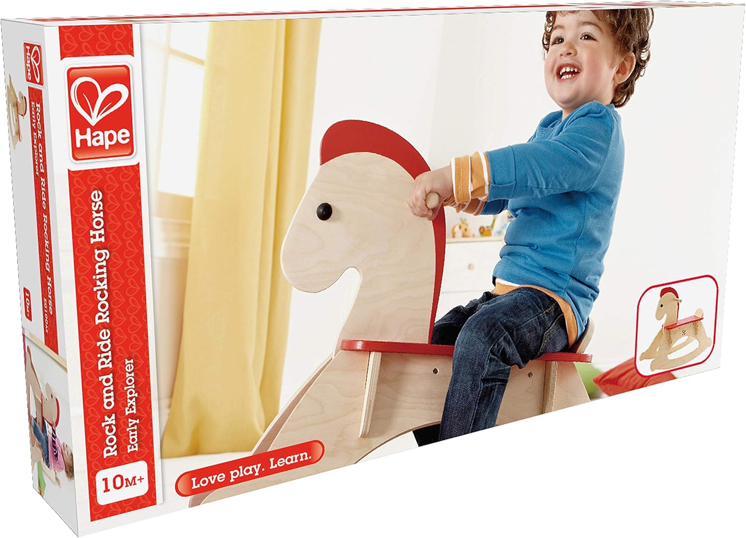 Detalle 2 de Hape E0100 Cavallino a dondolo con barandilla regolabile