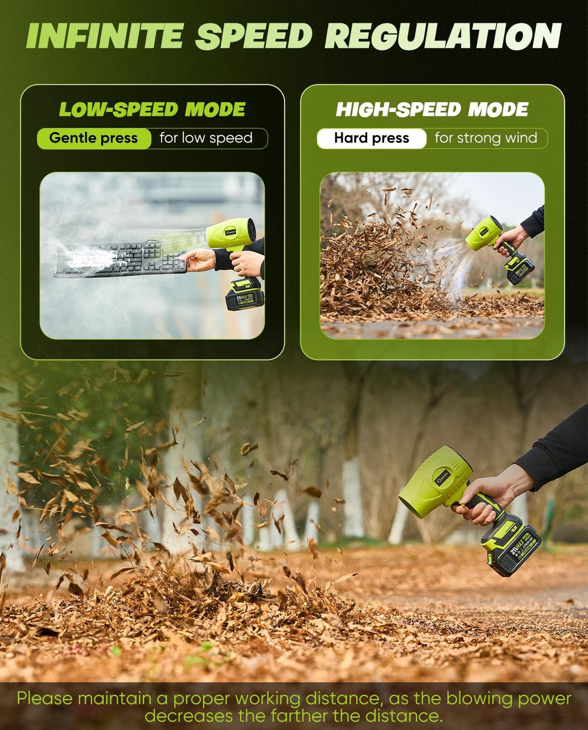 Detalle de Saker Cordless Leaf Blower 180,000 RPM