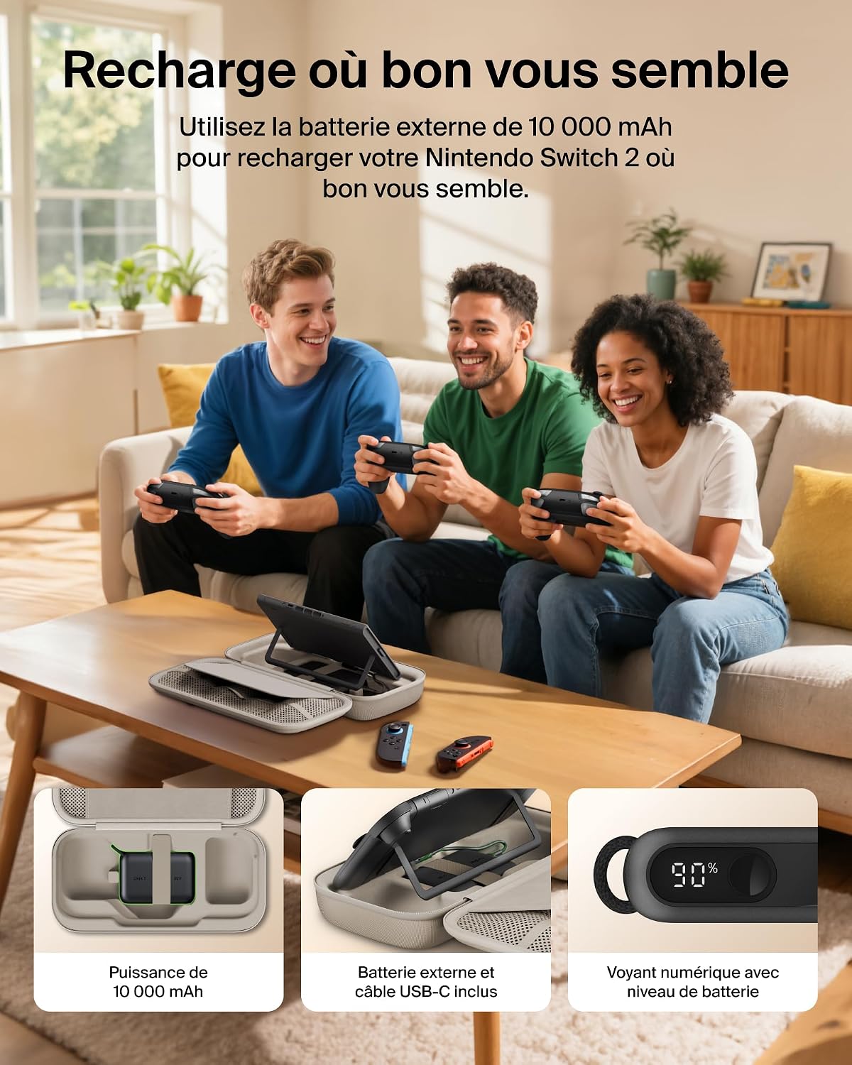 Thumbnail 2 de Belkin Gaming Pochette Switch 2 10000 mAh