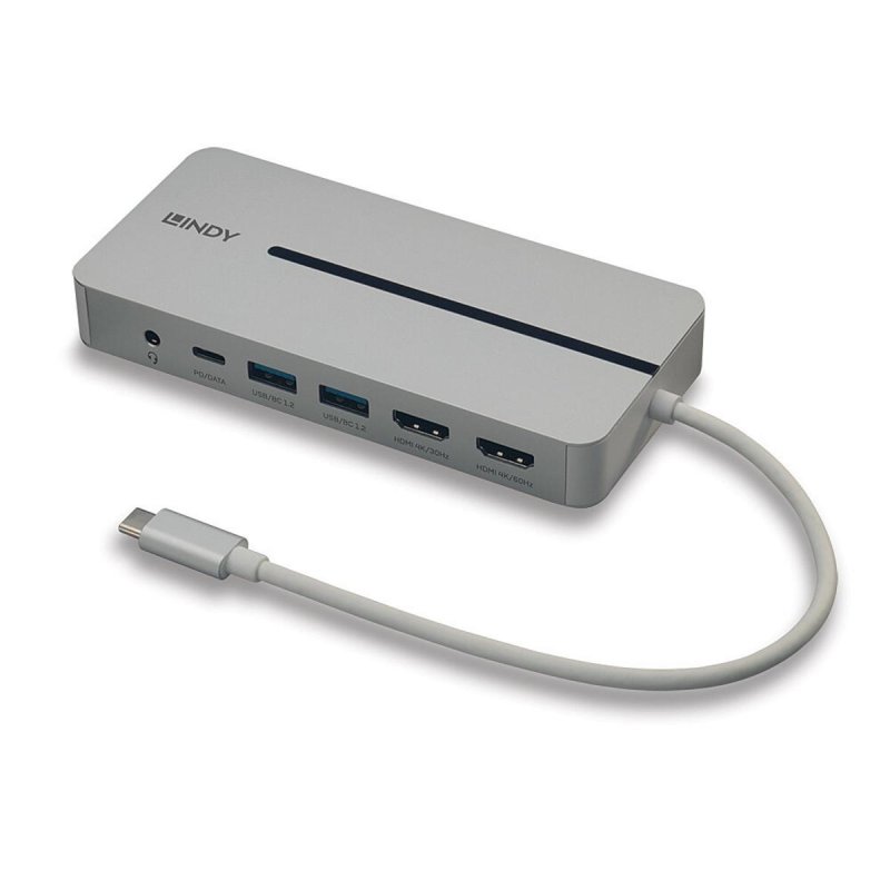Thumbnail 2 de Dock USB-C Lindy 43360: 2x HDMI, 2x USB-A y USB-C en una base versátil para estación de trabajo