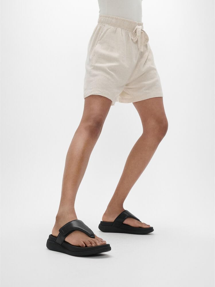 Detalle de Fitflop F-mode Go Adjustable Flatform 2-bar Slides Sandal – confort et adaptabilité au quotidien