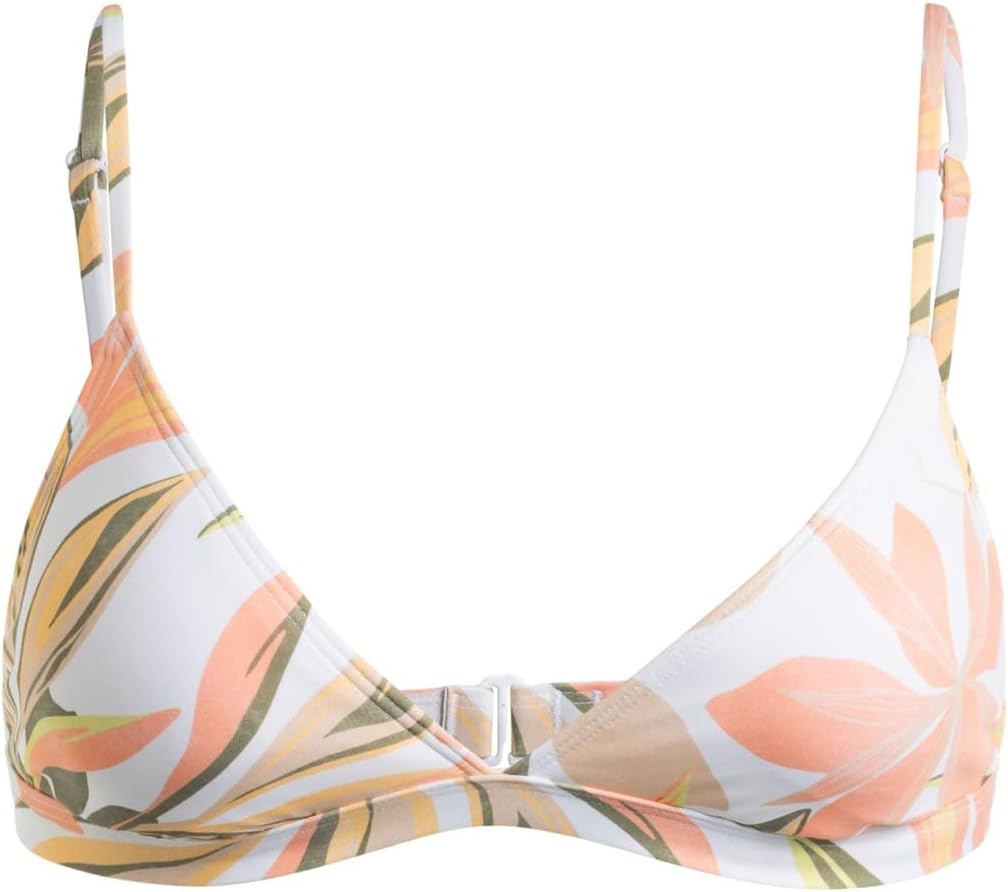 Detalle de Roxy Beach Classics Parte Superiore del Bikini Donna – Top triangolare in tessuto riciclato, con chiusura regolabile