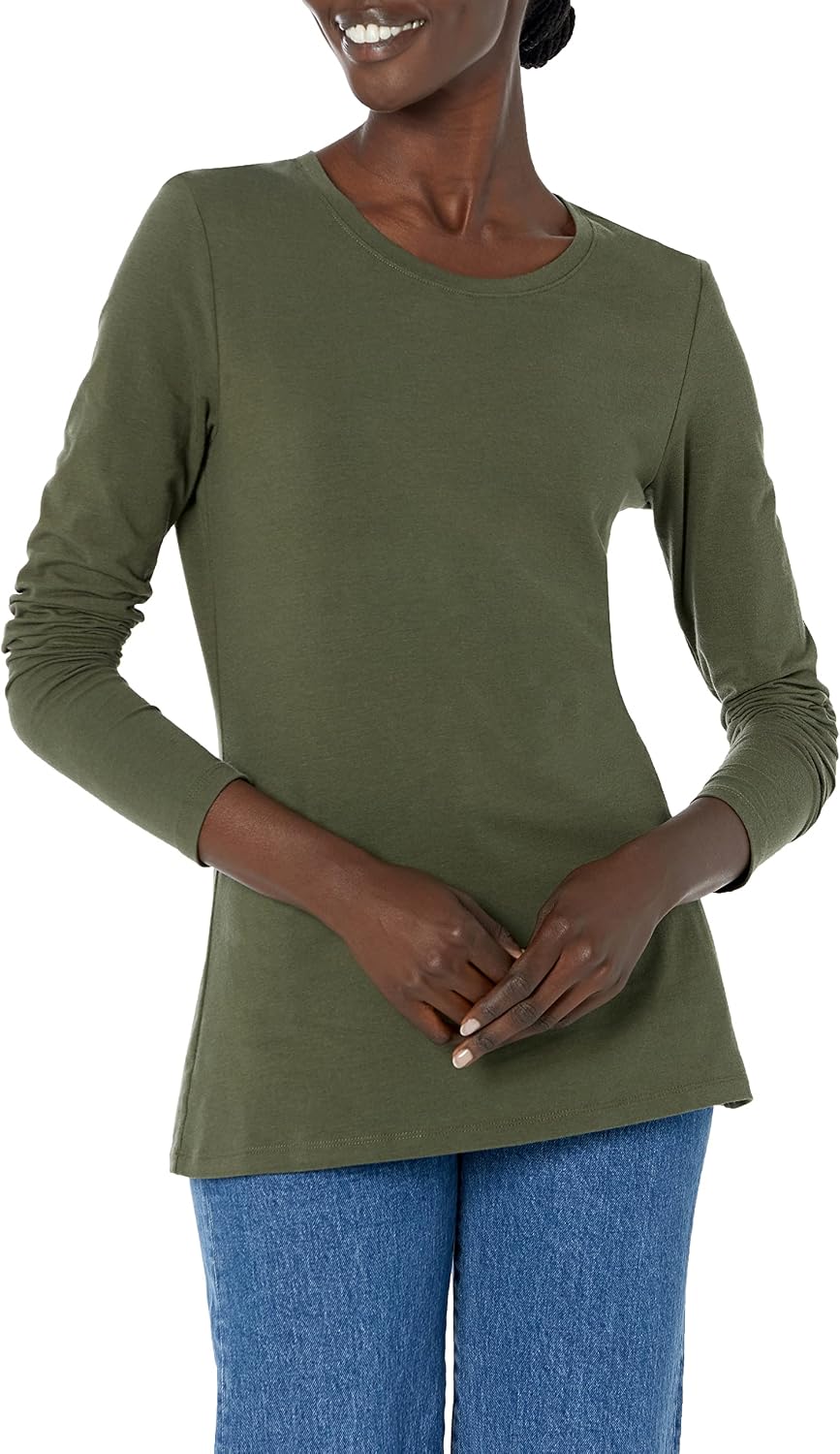 Detalle de Amazon Essentials Camiseta Mujer Cuello Redondo
