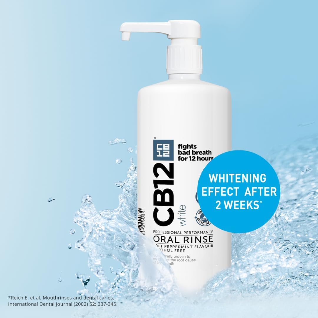 Thumbnail 3 de CB12 White Mouthwash (Alcohol-Free) 1L – 12-hour bad breath protection and teeth whitening