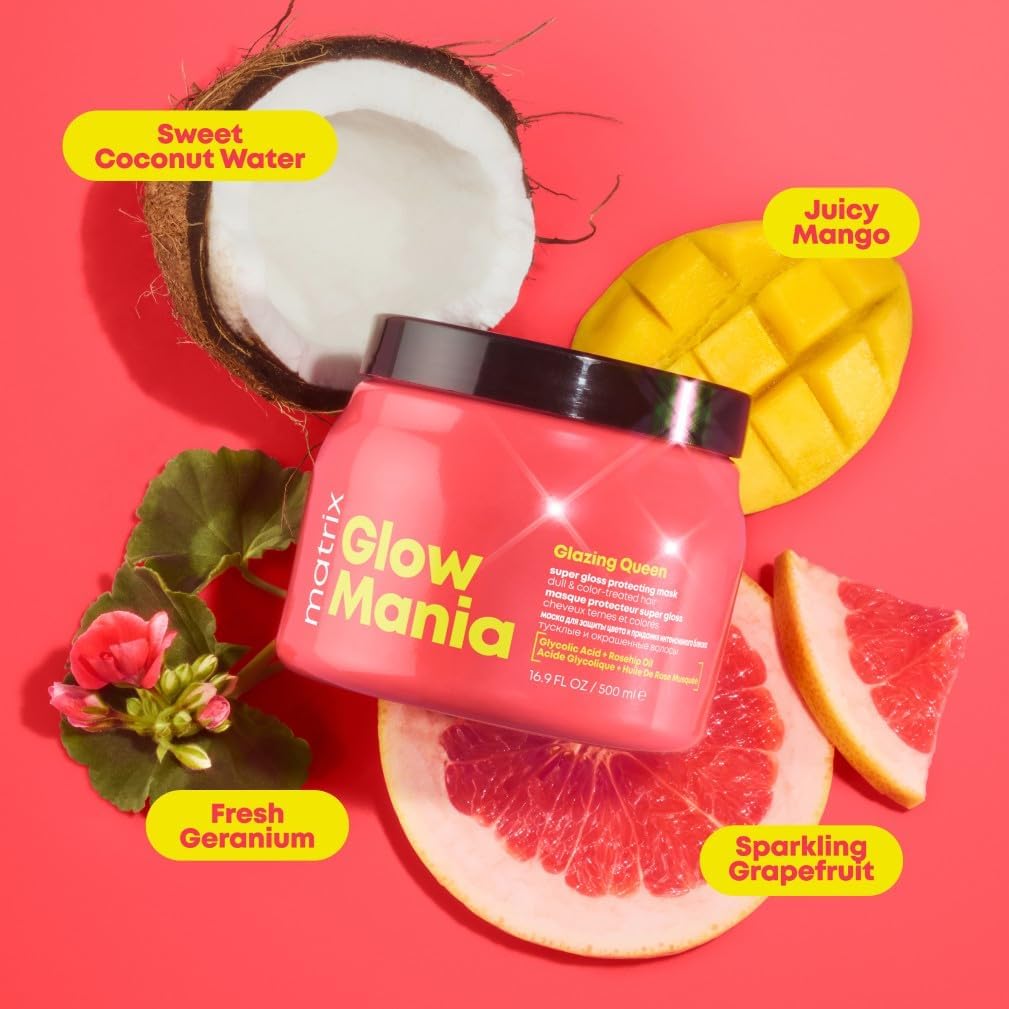 Thumbnail 3 de Matrix Total Results Glow Mania Glazing Queen Super Gloss Protecting Hair Mask (500ml)