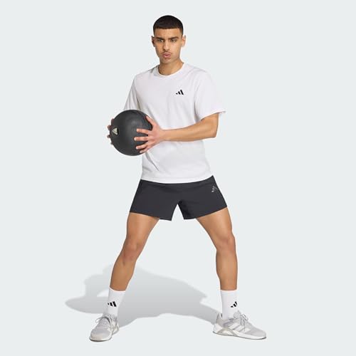 Detalle de adidas Hombre Train Essentials Training Shirt, White/Black, M
