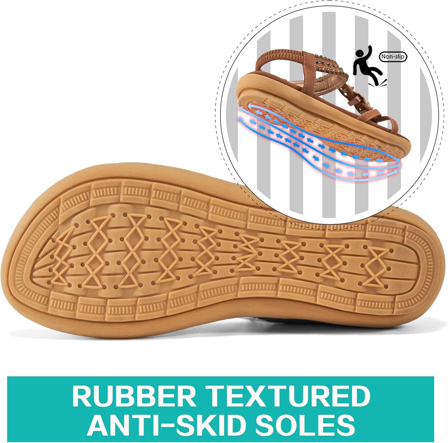 Thumbnail 4 de Comfort walking sandals with non slip