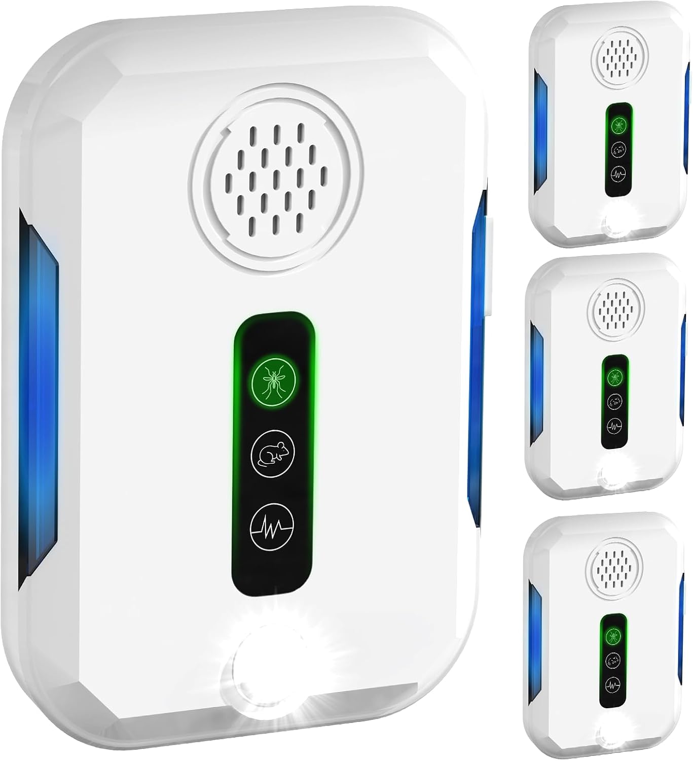 4 Pack Ultrasonic Pest Repeller 1600 sq ft