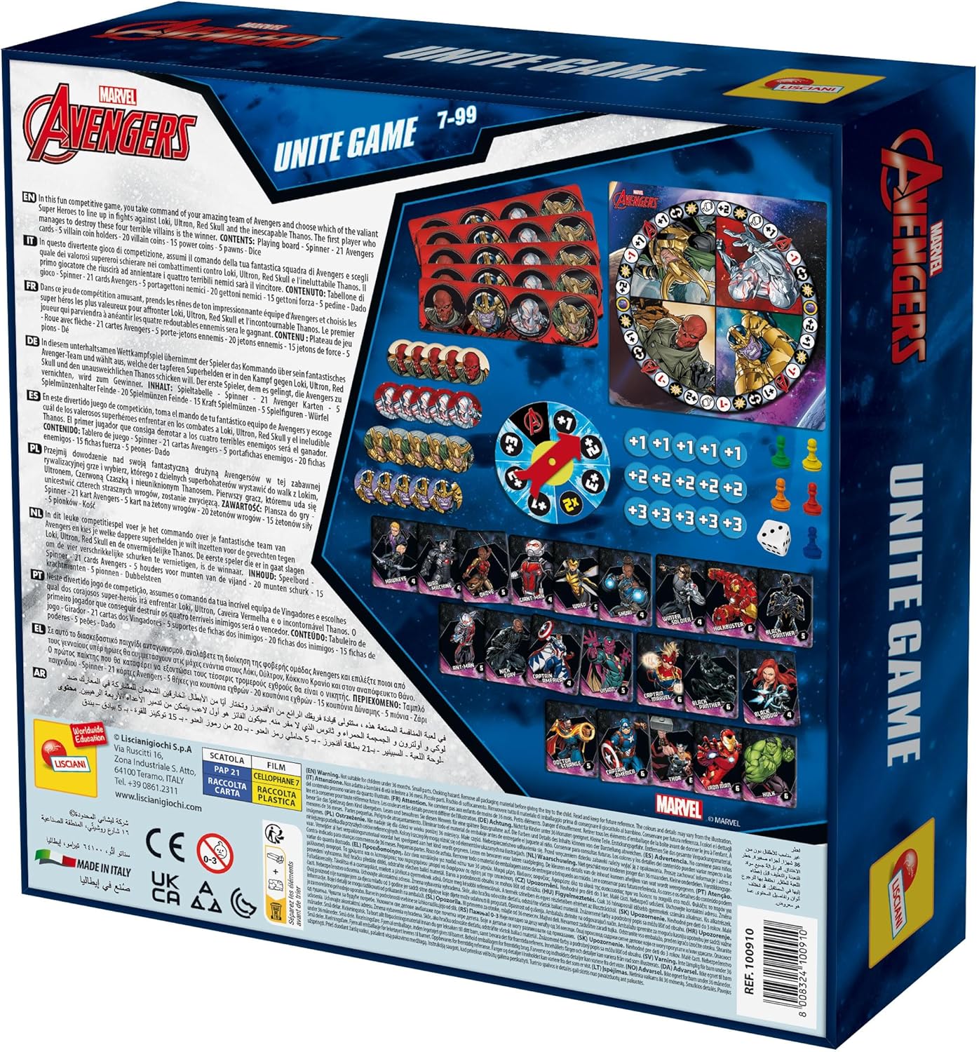 Detalle 1 de Lisciani Avengers Brettspiel — Besiege Thanos 🎲