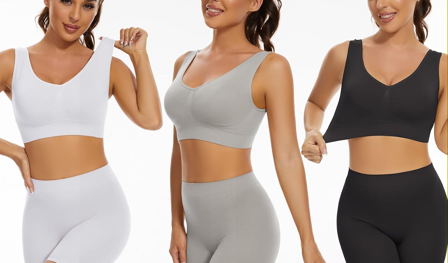 Detalle 2 de Lemef 3-Pack Seamless Sports Bra