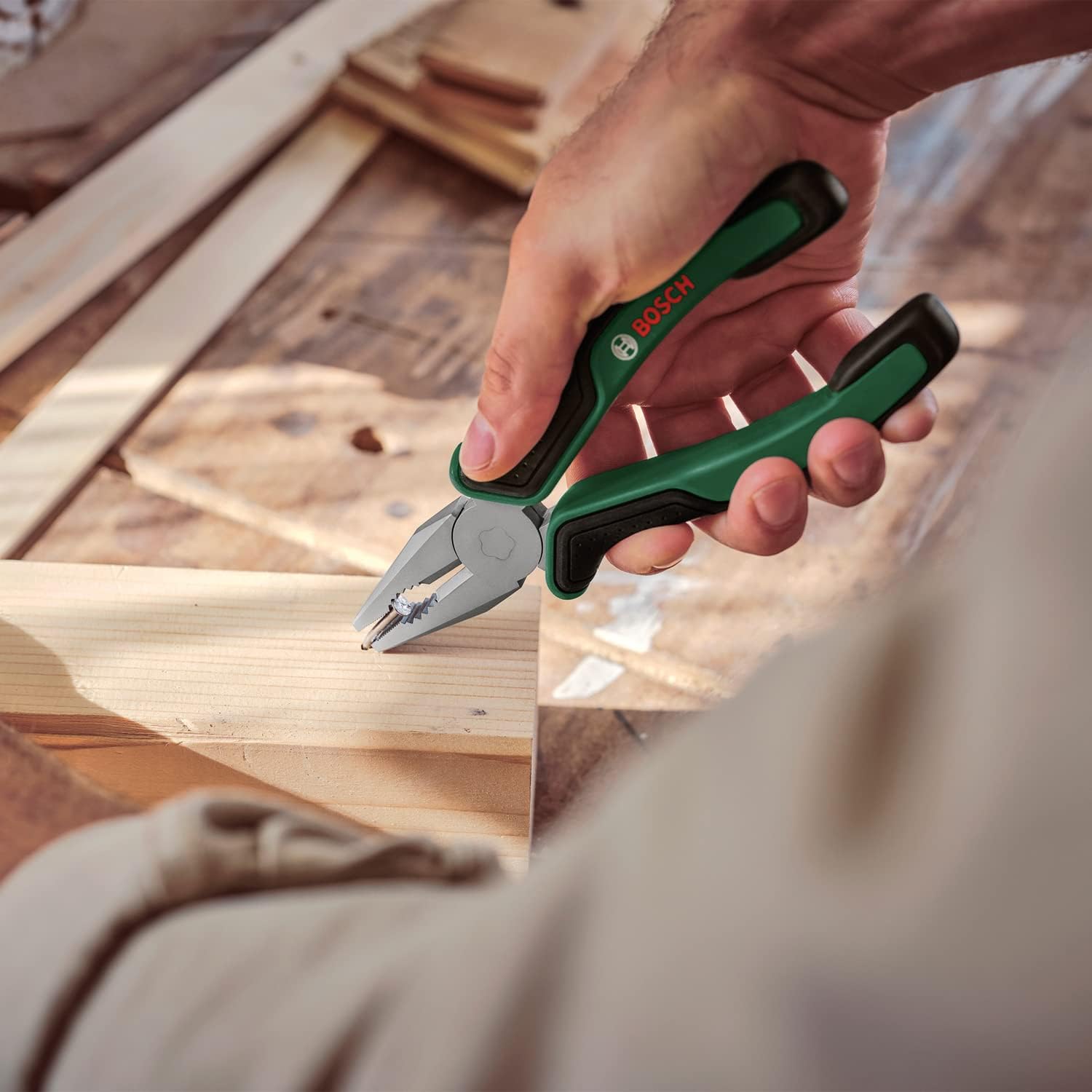 Thumbnail 2 de Bosch set de 4 pinces : pince coupante diagonale, universelle, à bec long et multiprises