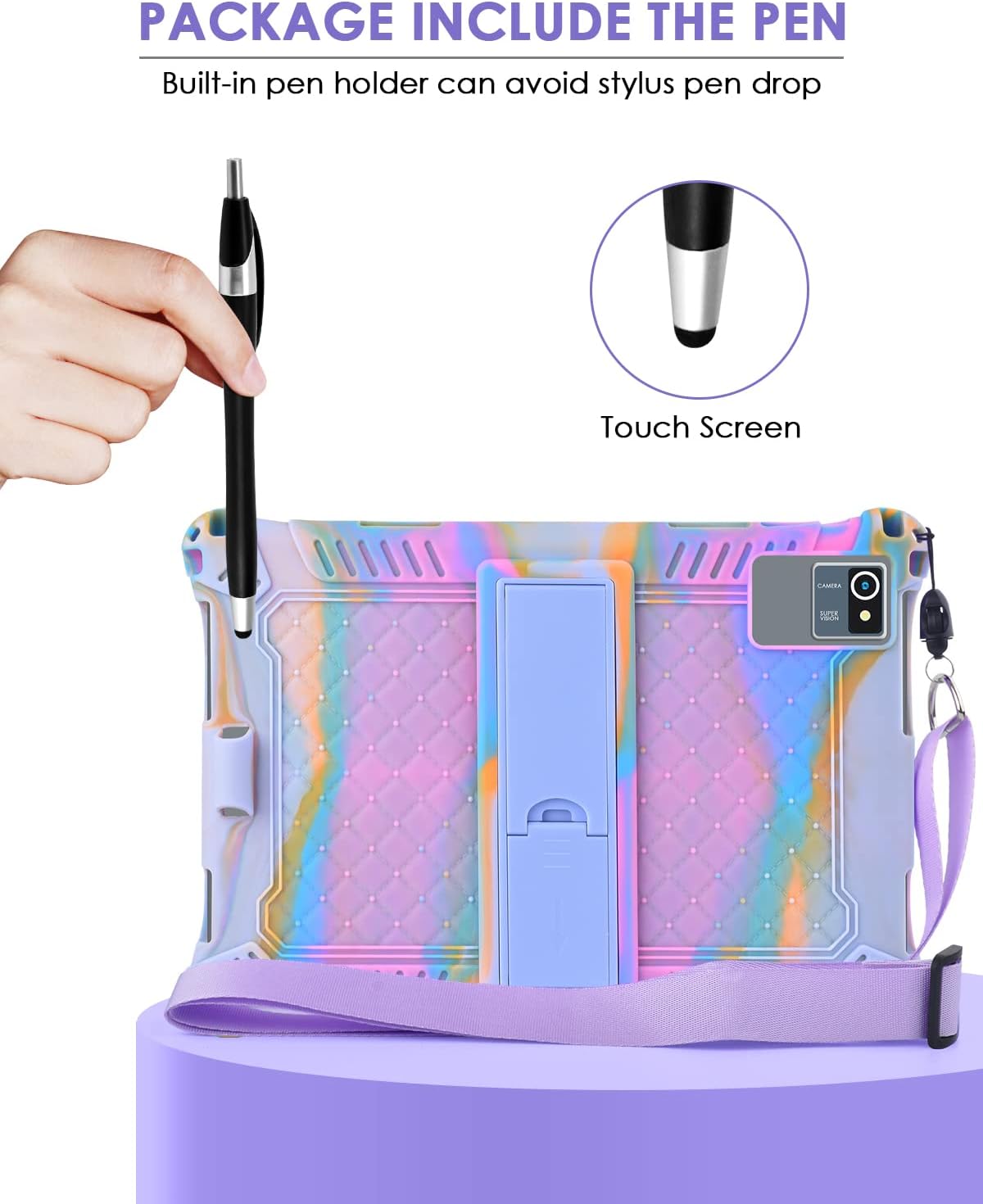 Detalle 2 de KATUMO Universal Silicone Case for 10.1 inch tablets (with pen, shoulder strap)