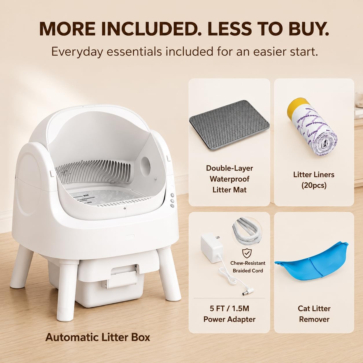 Thumbnail 6 de Self-Cleaning Litter Box, 10L Waste Container