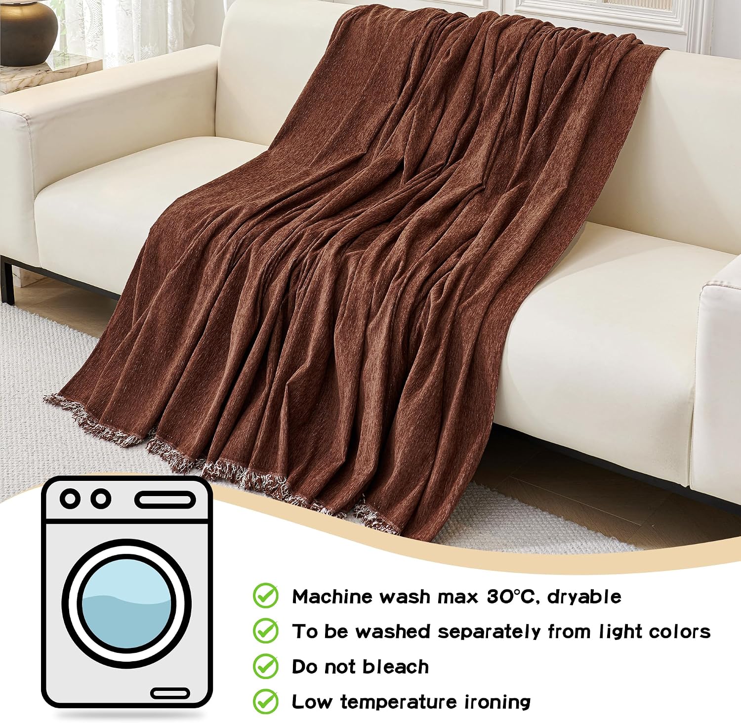 Thumbnail 6 de MYSKY HOME Sectional Couch Cover, Chenille