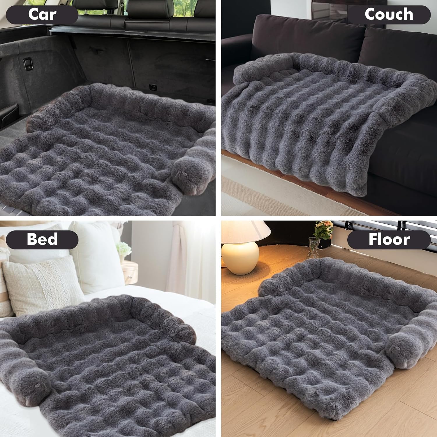 Thumbnail 4 de TOPCHANCES Dog Bed Cover / Pet Couch Cover for Sofa (Dark Gray, 90×90cm)