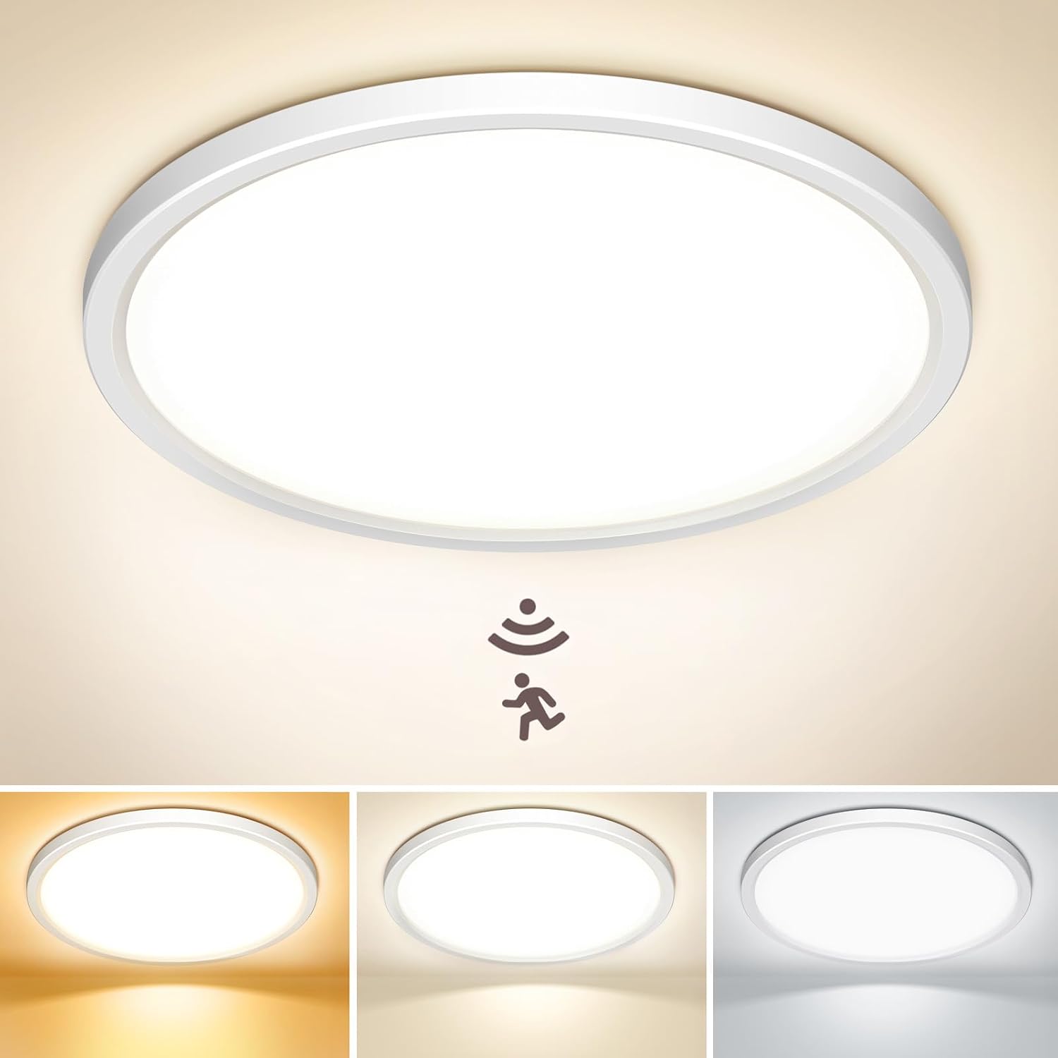 Detalle de NIBSHOOM LED Deckenlampe mit Sensor 24 W