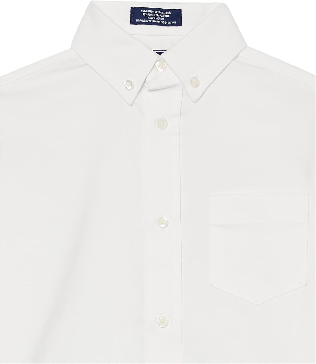 Thumbnail 4 de IZOD Boys' Long Sleeve Solid Button-Down Collared Oxford Shirt with Chest Pocket