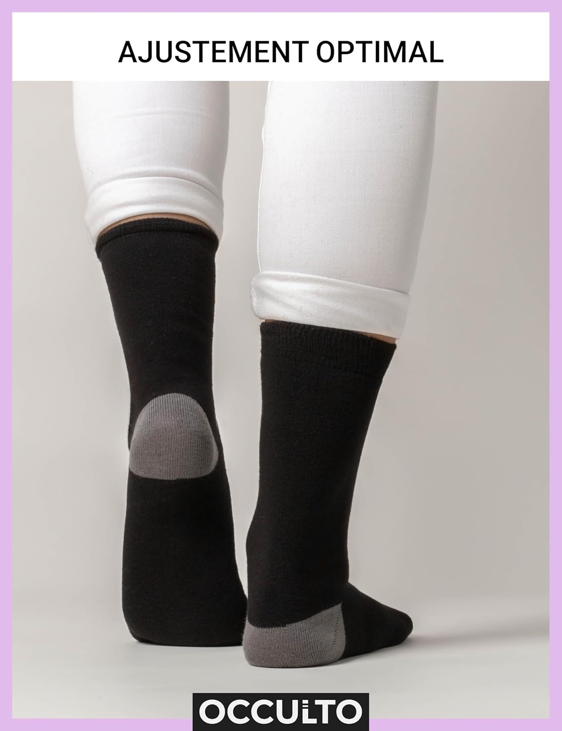 Detalle de Lot de 10 chaussettes femme longues en coton Gertrud