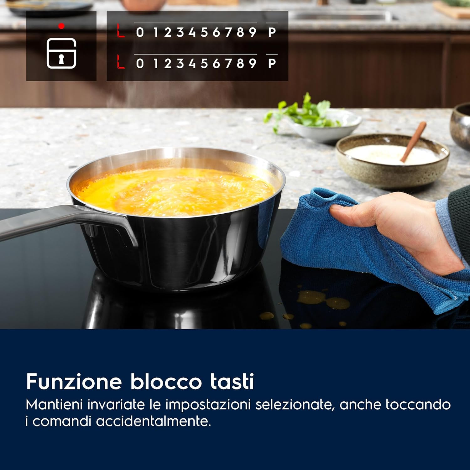 Thumbnail 3 de Electrolux Serie 300 EIB60424CK Piano cottura a induzione da incasso, 4 fuochi, 60 cm, nero