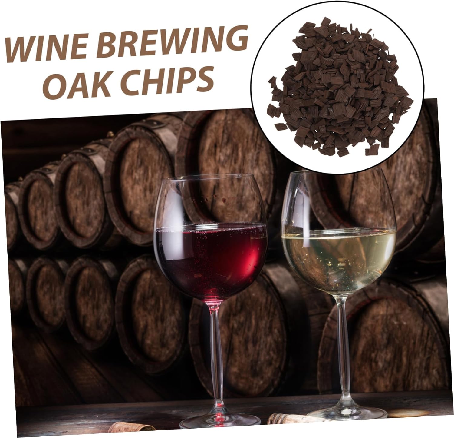 Thumbnail 5 de MAGICLULU französische Rotwein-Eichenchips, schwer geröstet – Holzstücke für Weinherstellung & Whisky-Reifung
