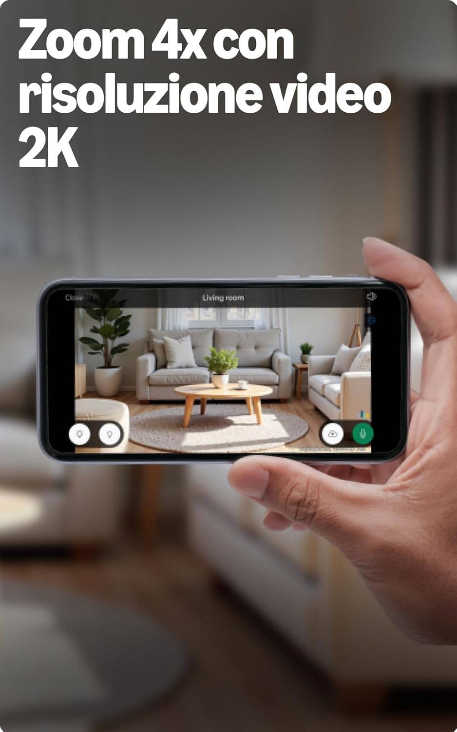 Detalle de Blink Mini 2K+ videocamera 4x di sicurezza