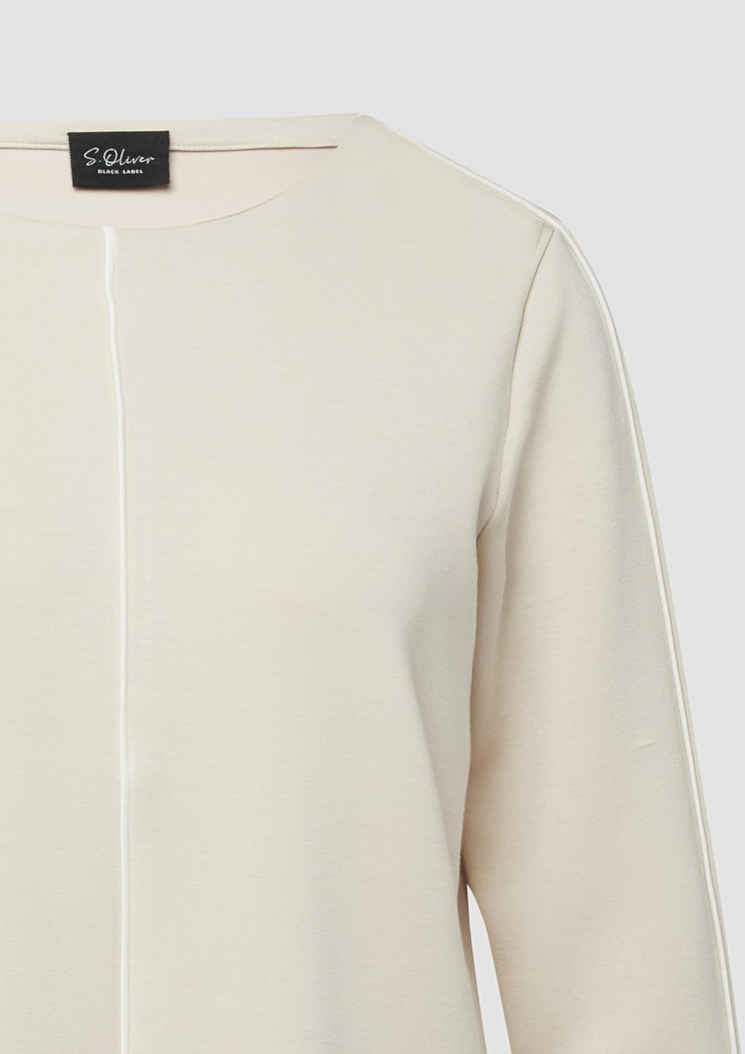 Thumbnail 4 de s.Oliver T-Shirt aus Baumwolle mit Label-Print – relaxt fit, U-Boot-Ausschnitt
