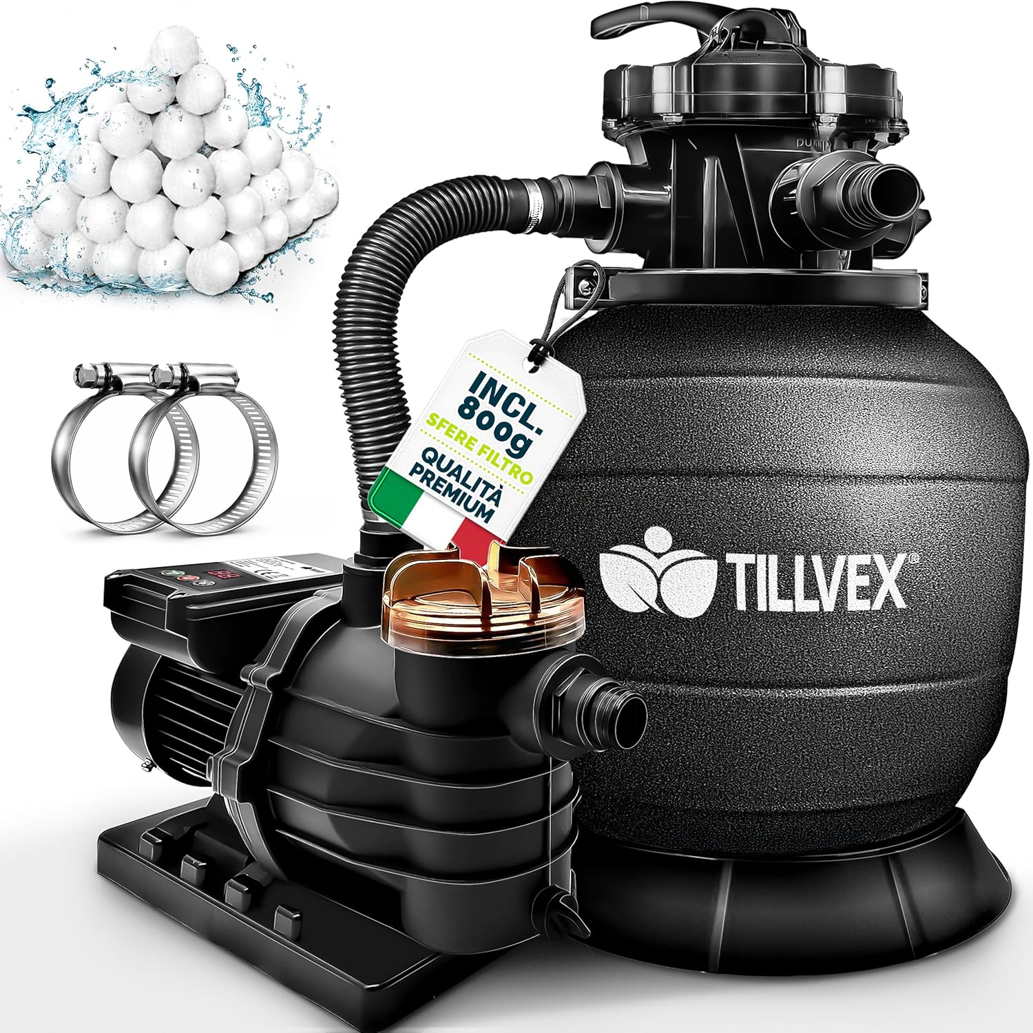 Thumbnail 6 de Tillvex Pompa Filtro Piscina 10 m³/h