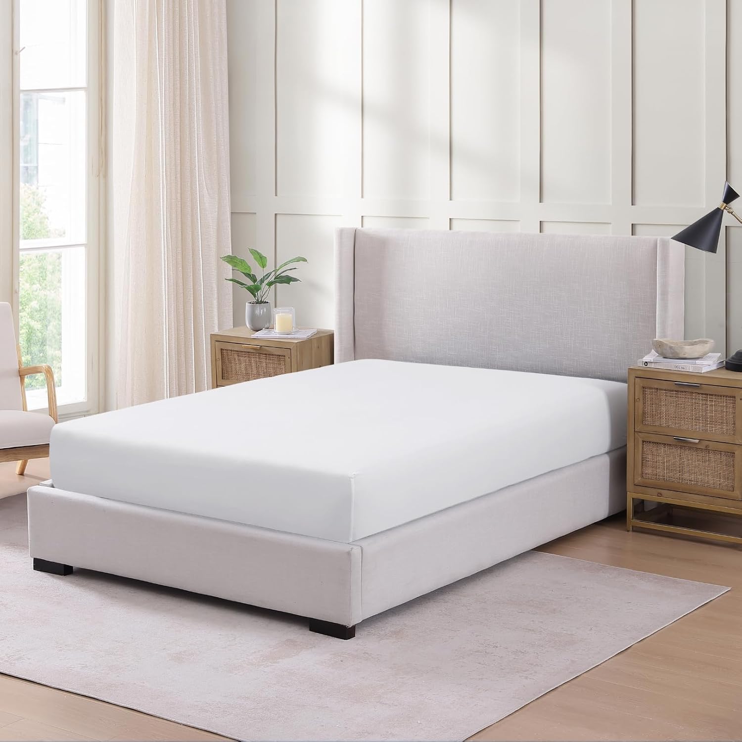 Thumbnail 5 de King Fitted Sheet Deep Pocket 14 inch fitted sheet