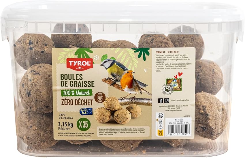 TYROL Cubo de Bolas de Grasa X 35 🛢