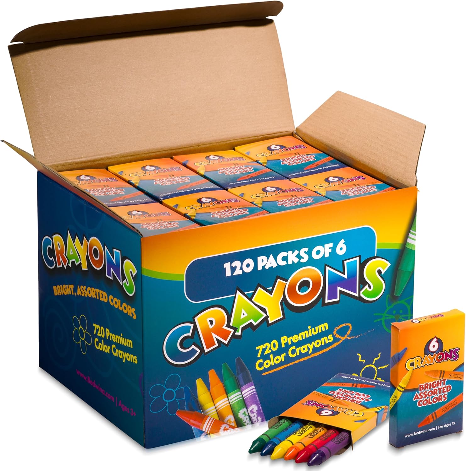 Bedwina Bulk Crayons 720 Pack 🎨